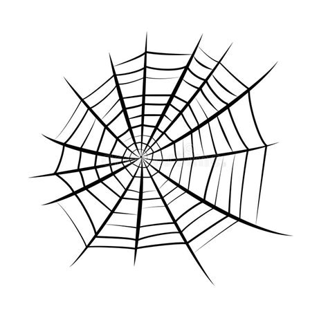 Spider Web Silhouette. Halloween Illustration for Decoration Stock Vector - Illustration of ...