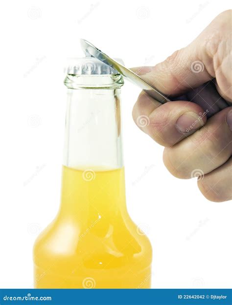 Opening Bottle With Bottle Opener Stock Photography - Image: 22642042