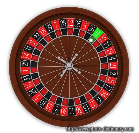 roulette wheel - photo/picture definition at Photo Dictionary - roulette wheel word and phrase ...