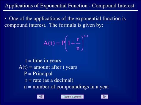 PPT - Applications of Exponential Function - Compound Interest ...