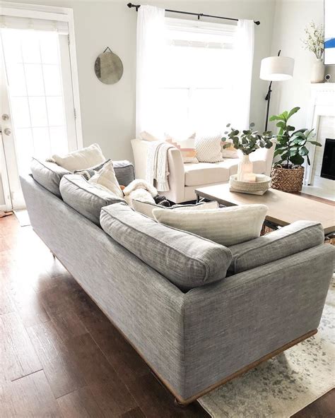 Timber Pebble Gray Sofa in 2021 | Grey couch living room, Sofa couch ...