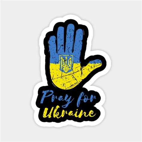 Stand With Ukraine Vintage Ukraine Flag - Ukraine - Magnet | TeePublic