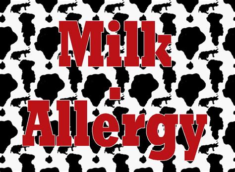 Free Posters and Signs: Milk Allergy