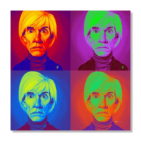 Andy Warhol on Andy Warhol // Aluminum Print (16"W x 16"H) - Rob Art ...