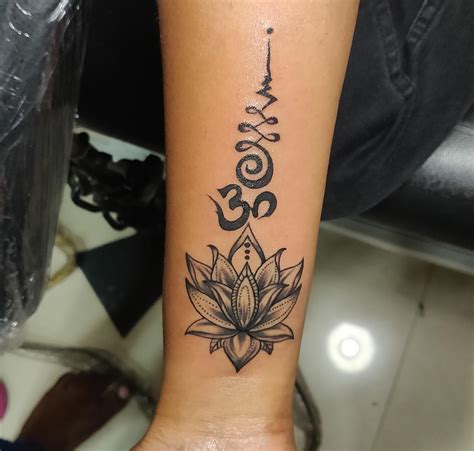 My first of many tattoos! Unalome + Om + Lotus #inked : TattooDesigns