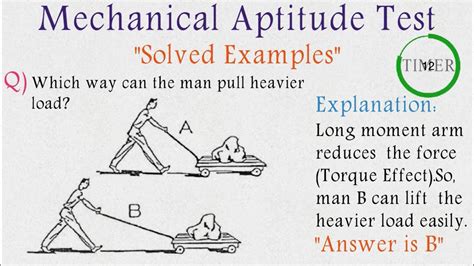 Mechanical Aptitude Test Solved & Explained | Mechanical Comprehension Test | - YouTube