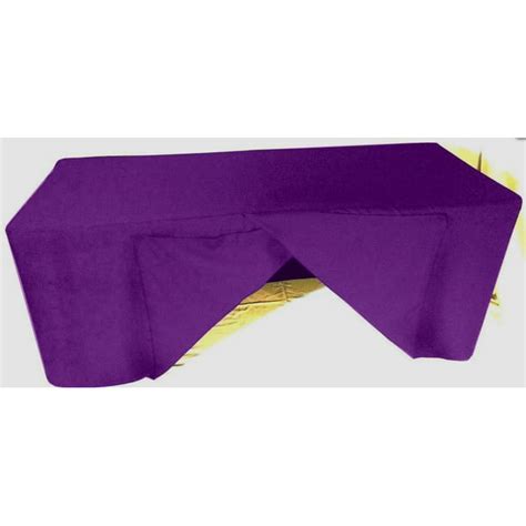 6' ft. Fitted SLIT OPEN BACK Polyester Tablecloth Trade show Table Cover Purple" - Walmart.com ...