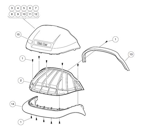 2016 Precedent - Illustrated Parts List - Stenten Golf Cart Accessories ...