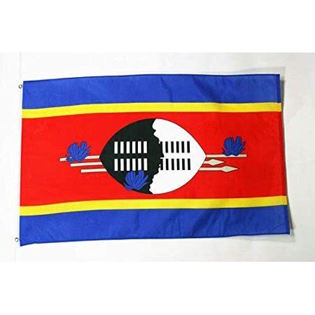 Swaziland Flag 3' x 5' - Swazi Flags 90 x 150 cm - Banner 3x5 ft Drapeau Swaziland AZ FLAG ...