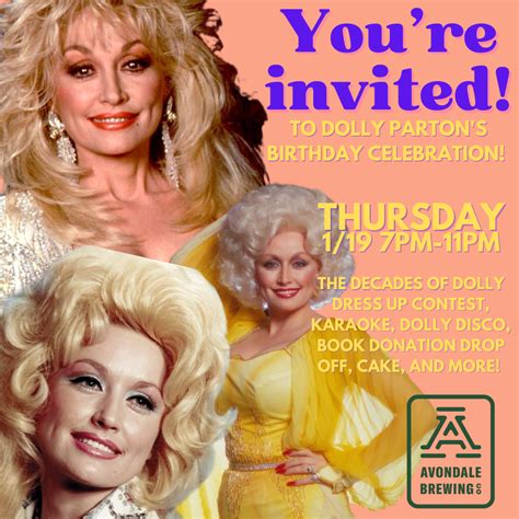 Dolly Parton Birthday Party! — Avondale Brewing Company