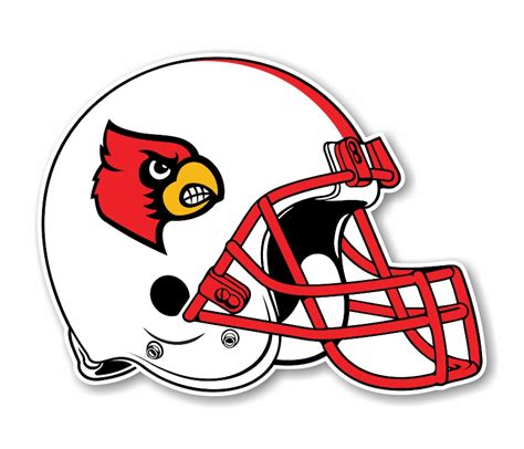 Louisville Cardinals Football Helmet Precision Cut Decal