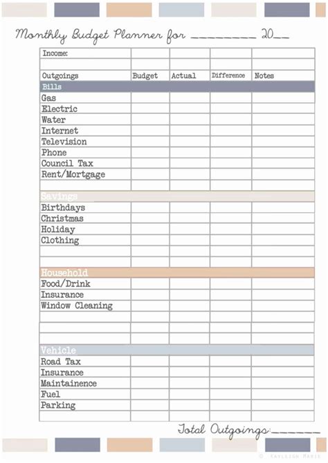 Rental Property Budget Spreadsheet throughout Budgeting Template For ...