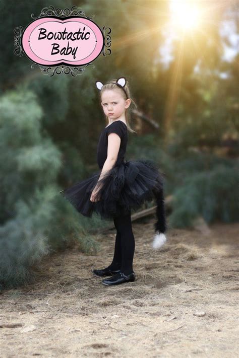 Black Cat. Girls Halloween Costume. Black Cat Tutu Set With Ears - Etsy ...