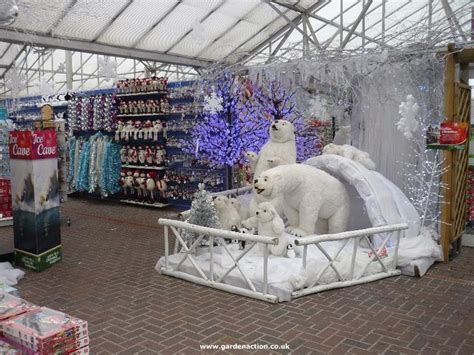 Notcutts Rivendell Garden Centre | Polar bear christmas, Christmas display, Christmas bear