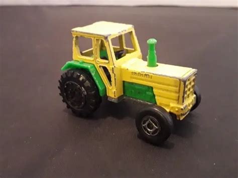 MAJORETTE N. 208 Tracteur 1:65 scale Yellow & Green Farm Tractor Towing Hook $3.14 - PicClick