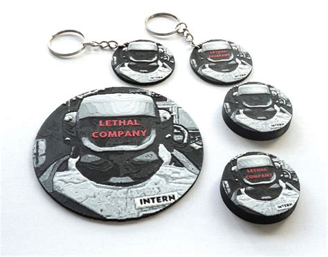 Lethal Company Merch Keychains Coasters Magnets Video Game Gifts Fridge ...