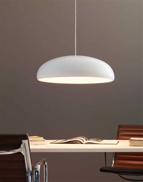 Fontana Arte Pangen White Three-Lights 24'' Wide Pendant Light | FONU4197BI