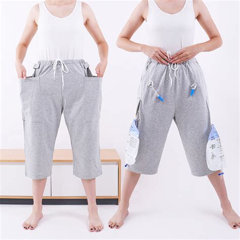 Single/Double Pocket Pants with Collection Urine Bag Storage for ...