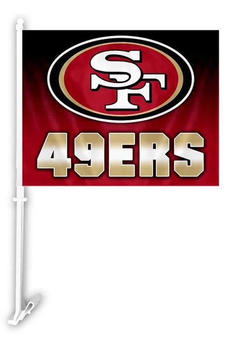 Buy San Francisco 49ers NFL Car Flag (Ombre) | Flagline