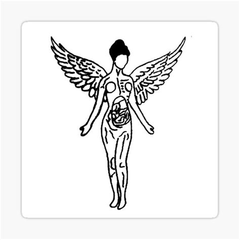 "in utero nirvana angel" Sticker for Sale by madsterbater | Redbubble