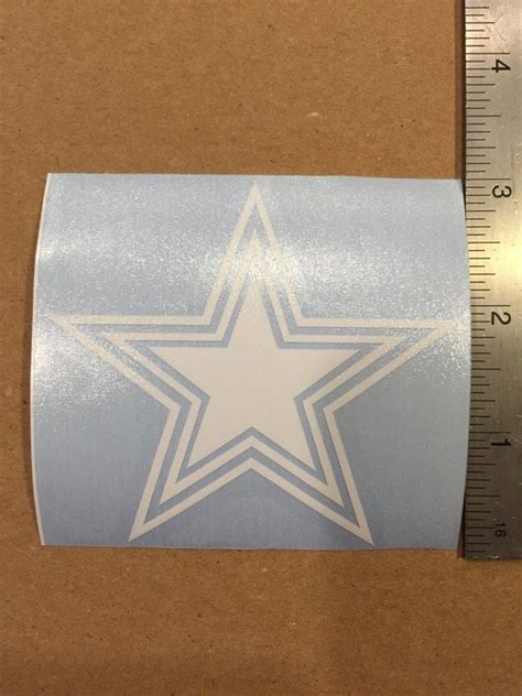 Dallas Cowboys Star vinyl decal 3 inches