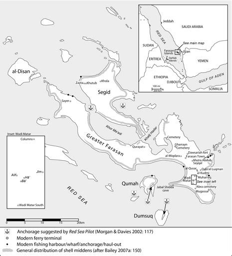 A map of the Farasan Islands, showing the sites discussed in the text... | Download Scientific ...