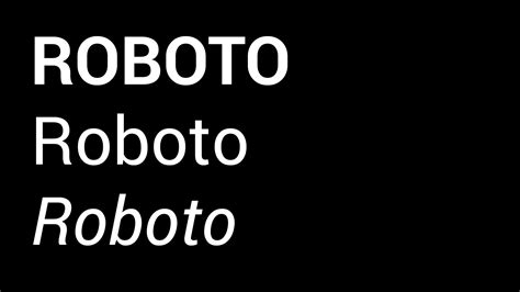 Roboto Font Family Download — PixelBag