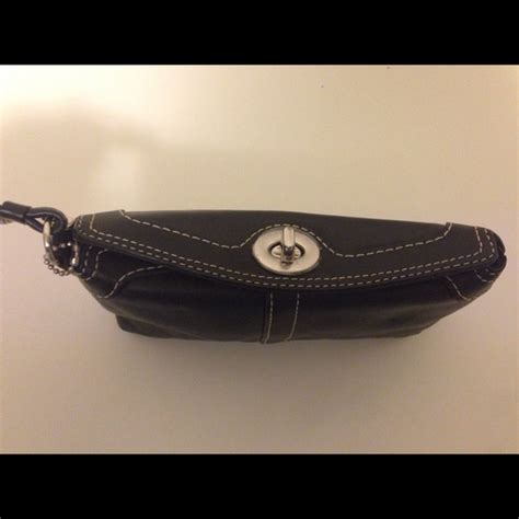 Coach | Bags | Authentic Black Leather Coach Clutch | Poshmark