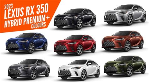 The new 2023 Lexus RX350 Hybrid Premium+ - All Color Options - Images ...