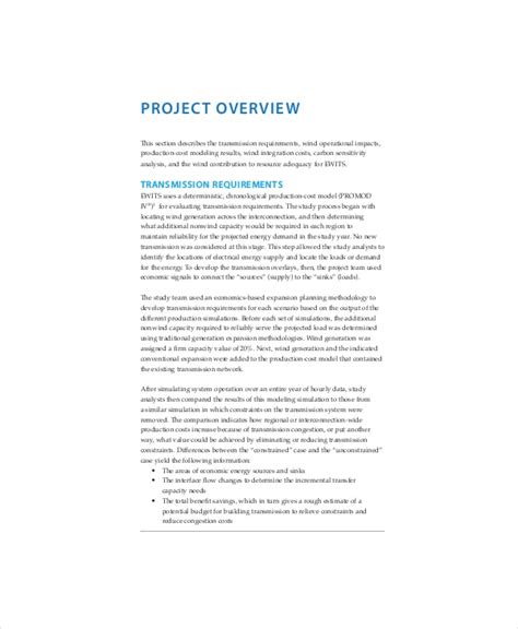 8+ Project Overview Templates - Free Sample , Example , Format