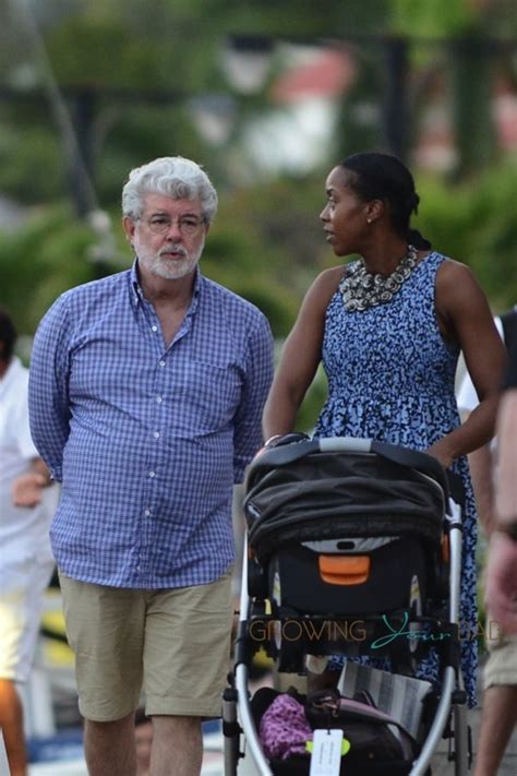 George Lucas and his wife Mellody Hobson with their daughter Everest ...