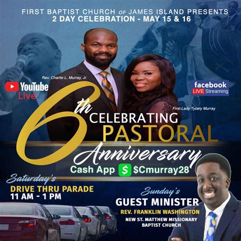 Pastor Anniversary – First Baptist Church of James Island