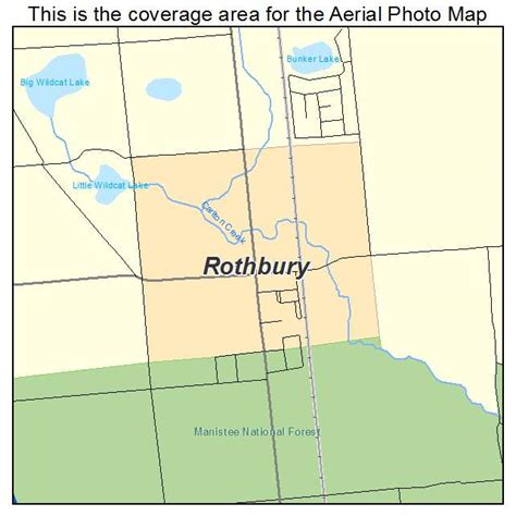 Aerial Photography Map of Rothbury, MI Michigan