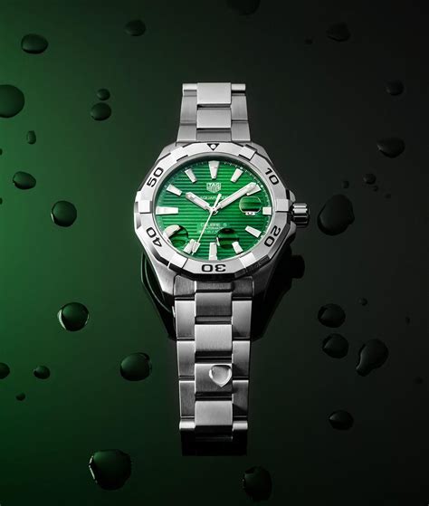 Tag Heuer Aquaracer Green Index Dial | New York Jewelers Chicago