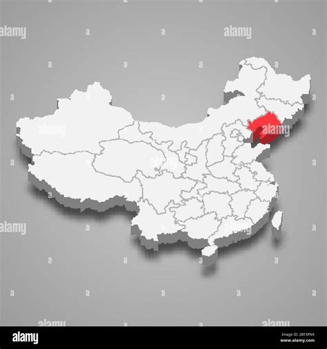 Liaoning province location within China 3d map Stock Vector Image & Art ...