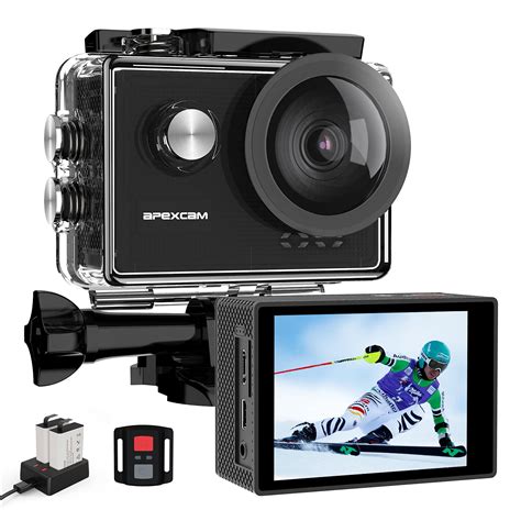 Buy Apexcam 4K 60FPS Action Camera EIS WiFi 20MP Sports Cam 131FT ...