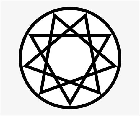 The Nonagram Is A Symbol Of Black Magickal Power Used - Star 9 Points ...