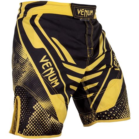 Venum Technical Fight Shorts (Black/Yellow)