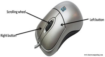 Parts of a computer mouse and its functions - Know Computing