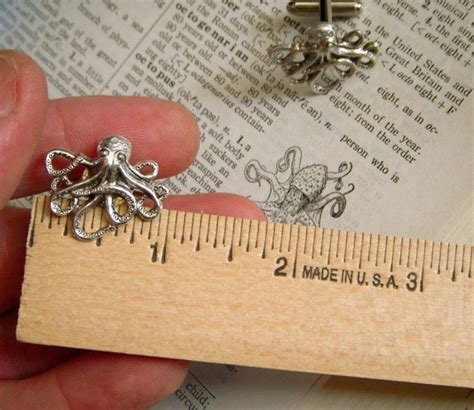 Octopus Cufflinks & Tie Tack Set of 3 Original Cufflink | Etsy