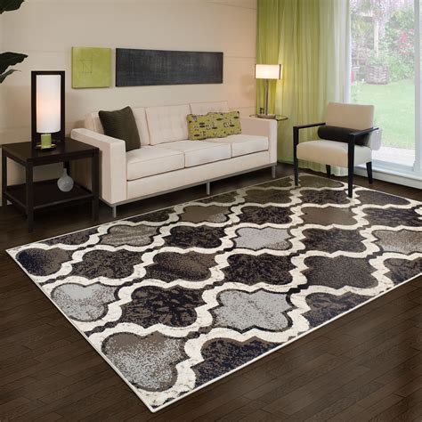 Impressions Trellis Modern Area Rug, Chocolate Brown - Walmart.com ...