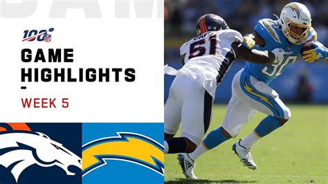 Broncos vs. Chargers Week 5 Highlights | NFL 2019 - YouTube