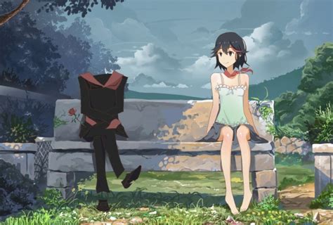 Anime Sitting On Bench - 2268x1531 Wallpaper - teahub.io