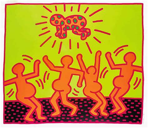 Keith Haring Dancing Figures: Dancing Man, Dancing Dogs