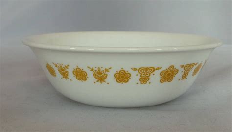 Pyrex Butterfly Gold Soup or Cereal Bowls | Etsy UK | Butterfly gold ...