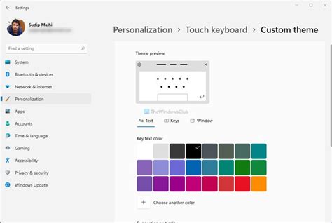 How to customize Touch keyboard on Windows 11