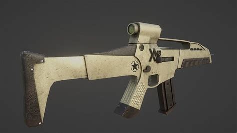 3D model XM8 Rifle VR / AR / low-poly | CGTrader