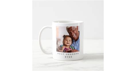 Best Grandpa Ever Full Photo Personalized Coffee Mug | Zazzle