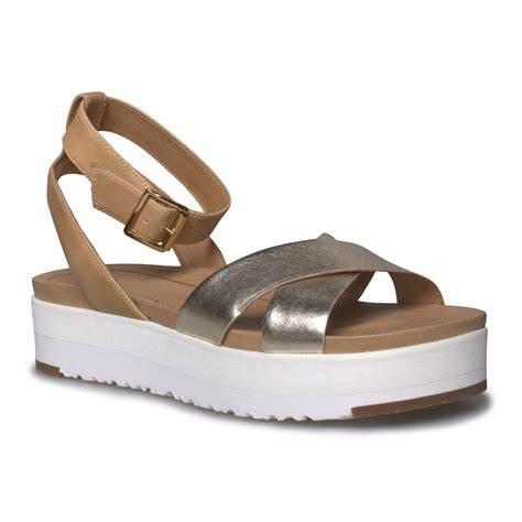 UGG Tipton Gold Sandals - Women's – MyCozyBoots