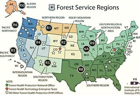 Forest Service Regions Northern Region, Eastern Region, Firefighter ...